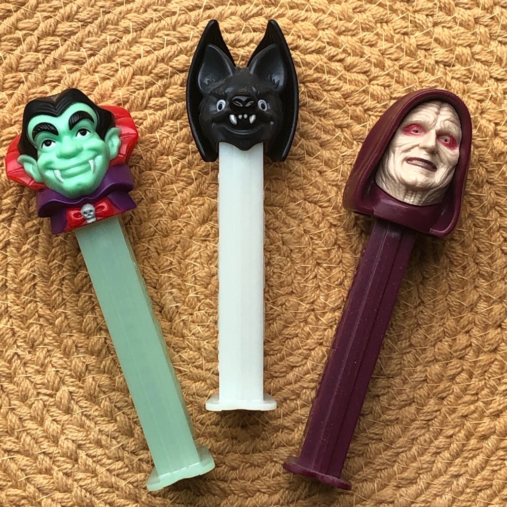 Pez Dispensers Scary Halloween Lot of 3